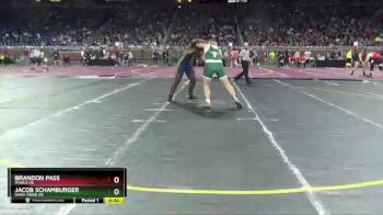 D4-215 lbs Cons. Round 1 - Jacob Schamburger, Sand Creek HS vs Brandon Pass, Ithaca HS