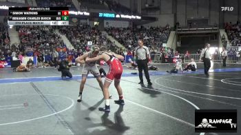 125 lbs 5th Place Match - Benjamin Charles Busch, Manhattan vs Simon Watkins, Hoxie Kids