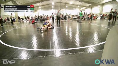 67 lbs Consolation - Timmy McCall, Fort Gibson Youth Wrestling vs Simon Flesner, Team Tulsa Wrestling Club