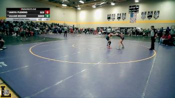 105 lbs Quarterfinal - Lillian Moore, Branson vs Janiya Fleming, Hazelwood West
