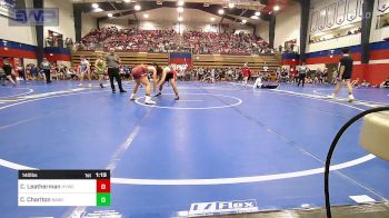 140 lbs Quarterfinal - Cooper Leatherman, Hilldale Youth Wrestling Club vs Cason Charlton, Broken Arrow Wrestling Club