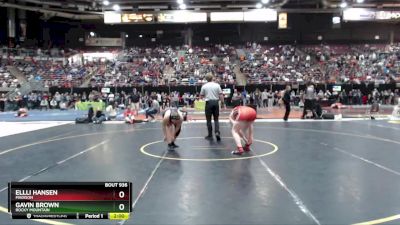 165 lbs Quarterfinal - Ellli Hansen, Madison vs Gavin Brown, Rocky Mountain