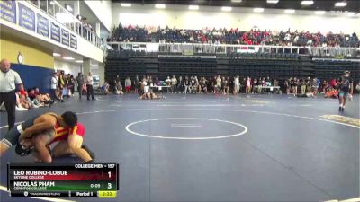 157 lbs Champ. Round 1 - Leo Rubino-Lobue, Skyline College vs Nicolas Pham, Cerritos College