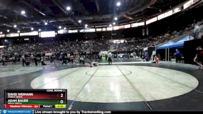 106 lbs Cons. Round 2 - Adam Bauer, Walla Walla vs David Weimann, Forest Grove