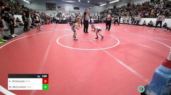 46 lbs Final - Kade Whitenack, Pryor Tigers vs Mason McCuistion, Pryor Tigers