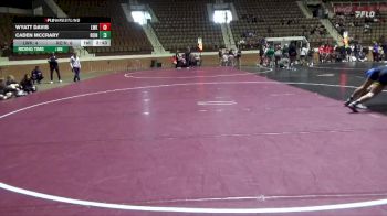 141 lbs Round 1 (10 Team) - Caden McCrary, Reinhardt University (GA) vs Wyatt Davis, Lindsey Wilson (Ky.)