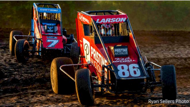 Larson 2-for-2 in Indiana Midget Week with Gas City Score