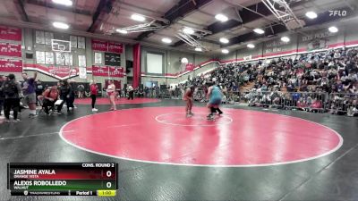 235 lbs Cons. Round 2 - Jasmine Ayala, Orange Vista vs Alexis Robolledo, Walnut