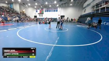 136-141 lbs Semifinal - Maddy Goss, Douglas Middle School vs Debbra Letsche, CCA