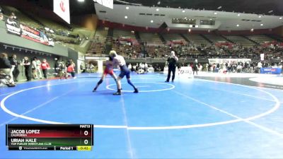 120 lbs Cons. Round 2 - Uriah Hale, Top Fueler Wrestling Club vs Jacob Lopez, California