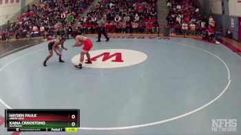 165 lbs Champ. Round 1 - Hayden Faulk, Arbor View vs Kaina Crisostomo, Silverado