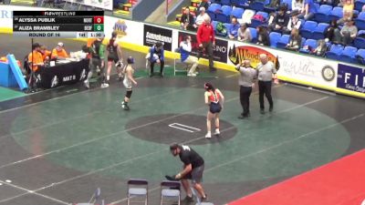 105 lbs Round Of 16 - Alyssa Publik, North Pocono vs Aliza Brambley, Bedford