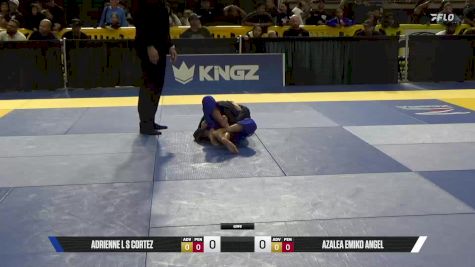 Azalea Emiko Angel vs Adrienne L S Cortez 2025 Pan Kids Jiu-Jitsu IBJJF Championship