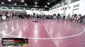 90 lbs Round 1 (8 Team) - Clint Kohlman, Dundee Wrestling vs Christian Bushy, Beast Mode