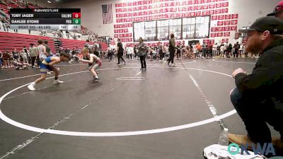 64 lbs Quarterfinal - Toby Jager, Carl Albert vs Oaklee Stone, Piedmont