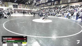 126 lbs Semifinal - Rocky Humphrey, Sultana vs Slater Hicks, Valencia