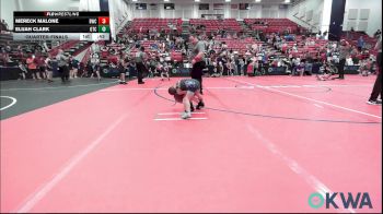 43 lbs Quarterfinal - Mereck Malone, Bartlesville Wrestling Club vs Elijah Clark, Owasso Takedown Club