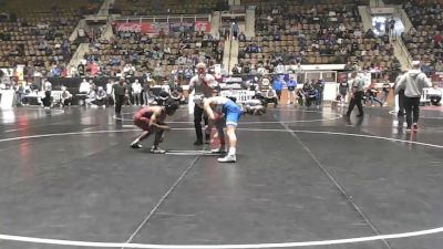 6A 157 lbs Cons. Round 3 - Jaryan Belser, Park Crossing High School vs Rylee Burnham, Chelsea
