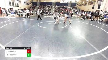 139 lbs 3rd Place - Luke Simcox, Central Mountain vs Hunter Mason, Greeneville High School