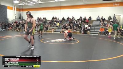 234-240 lbs Round 1 - Trey Michalec, Prairie, Cedar Rapids vs Riley Wright, Cedar Rapids Kennedy