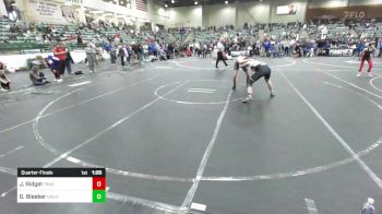 138 lbs Quarterfinal - Jack Ridgel, Truckee WC vs Gunnar Bleeker, Gold Rush Wrestling