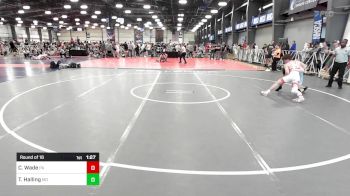 120 lbs Round Of 16 - Colton Wade, PA vs Tanner Halling, MD