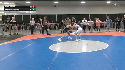 113 lbs Consi Of 64 #1 - Evan Baker, TX vs Aiden Gallegos, NC