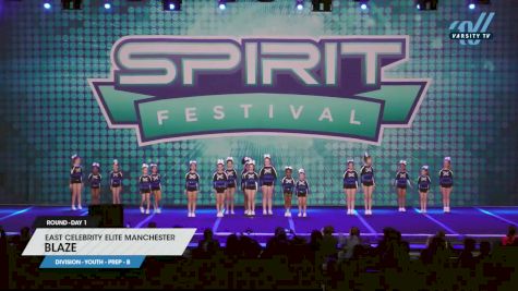 East Celebrity Elite Manchester - Blaze [2023 L1.1 Youth - PREP - B Day 1] 2023 Spirit Fest Grand Nationals