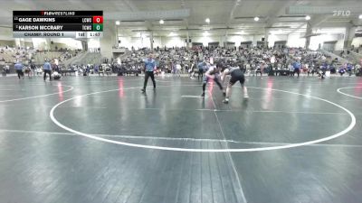 145 lbs Champ. Round 1 - Gage Dawkins, Lawrence Co Wrestling Club vs Karson Mccrary, Blackman Wrestling Club