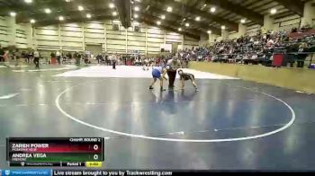 145 lbs Champ. Round 2 - Andrea Vega, Fremont vs Zarieh Power, Mountain View