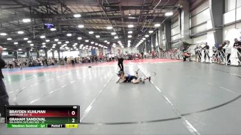 68 lbs Rd# 1 9:00am Friday - Graham Sandoval, Oklahoma Outlaws Red vs Brayden Kuhlman, Westshore D.S