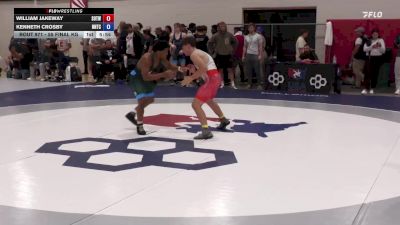 55 Final kg Champ. Round 2 - William Jakeway, Sons Of Thunder Wrestling vs Kenneth Crosby, NMU-National Training Center