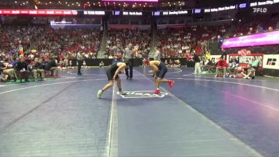 3A-132 lbs Champ. Round 2 - Ayden Swedberg, Indianola vs Caleb Arroyo, Urbandale
