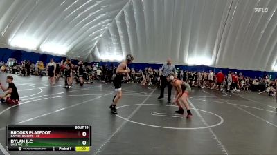 120 lbs Round 4 (8 Team) - Dylan Ilc, Lake WC vs Brooks Platfoot, Dayton Bandits