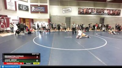 117 lbs Quarterfinal - Remington Syphus, Mountain Ridge Youth vs Hawk Grow, Bruin Wrestling Club