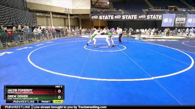 150 lbs 3rd Place Match - Drew Disher, Port Angeles Wrestling Club vs Jacob Pomeroy, Yakima Valley Wrestling