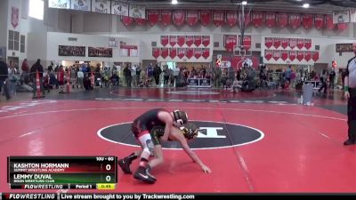 60 lbs Cons. Round 2 - Kashton Hormann, Summit Wrestling Academy vs Lemmy Duval, Bison Wrestling Club