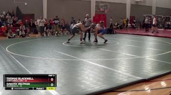 285 lbs Finals (2 Team) - Dakota Veltman, Muskegon CC vs Thomas Blackwell, John Carroll Univ