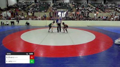 90 lbs Final - Braelin Rivers, Georgia vs Elise Jolly, North Hall Jr Trojans
