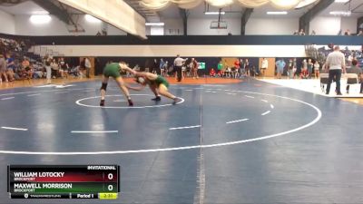 165 lbs Cons. Round 2 - Maxwell Morrison, Brockport vs William Lotocky, Brockport