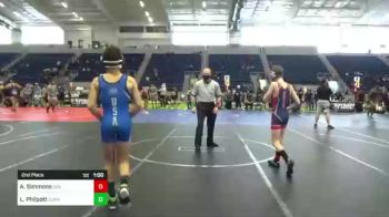 102 lbs 2nd Place - Landyn Philpott, Cowa vs Aiden Simmons, Driller WC