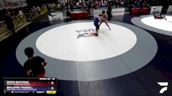 86 lbs Round 2 - Simon Bachman, Legacy Wrestling Center vs Benjamin Mandell, Casa Roble Rams Wrestling Club