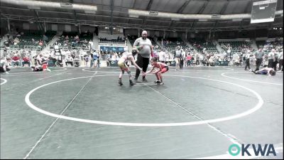 70 lbs Consolation - Derek Brown, Del City Little League Wrestling vs Hollis Federico, Muskogee Rougher Youth Wrestling