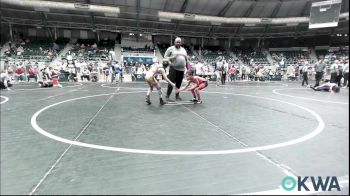70 lbs Consolation - Derek Brown, Del City Little League Wrestling vs Hollis Federico, Muskogee Rougher Youth Wrestling