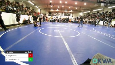 52-55 lbs Rr Rnd 3 - Bostyn Bayer, Broken Arrow Wrestling Club vs Skylar Cornelius, Black Fox Wrestling Club