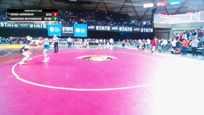 Boys 3A 165 lbs Quarterfinal - Kingston McPherson, Mountain View vs Jesse Anderson, Central Kitsap