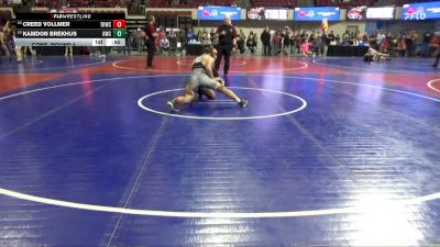 146 lbs Cons. Round 4 - Kamdon Brekhus, Billings Wrestling Club vs Creed Vollmer, Tongue River Wrestling Club