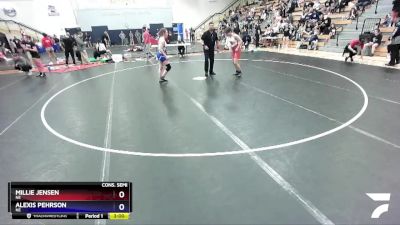 130 lbs Cons. Semi - Millie Jensen, NE vs Alexis Pehrson, NE