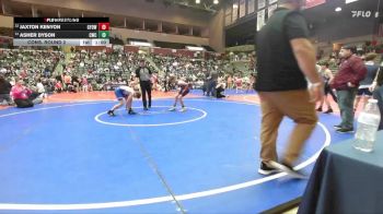 103 lbs Cons. Round 2 - Asher Dyson, Conway Wrestling Club vs Jaxton Kenyon, Gentry Youth Organization Wrestling