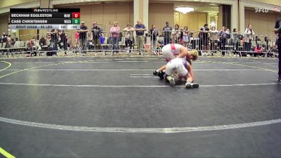 95 lbs Consi Of 16 #1 - Beckham Eggleston, MAW Wrestling Academy vs Case Christensen, Wasatch WC